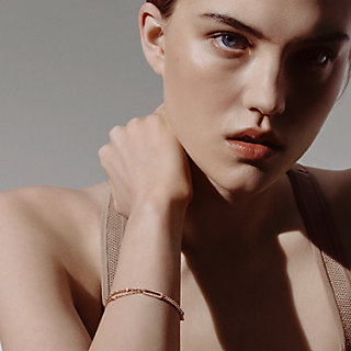 Chaine d'ancre Chaos Nano bracelet - Rose gold | Hermès USA